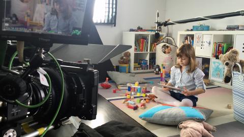 Kadr z produkcji spotu Biodermy